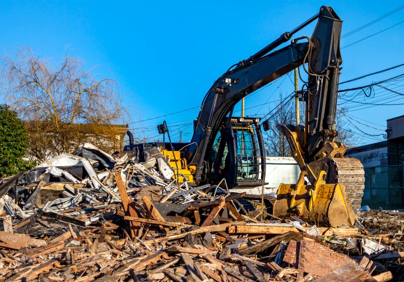 Demolition Equipment in Use
